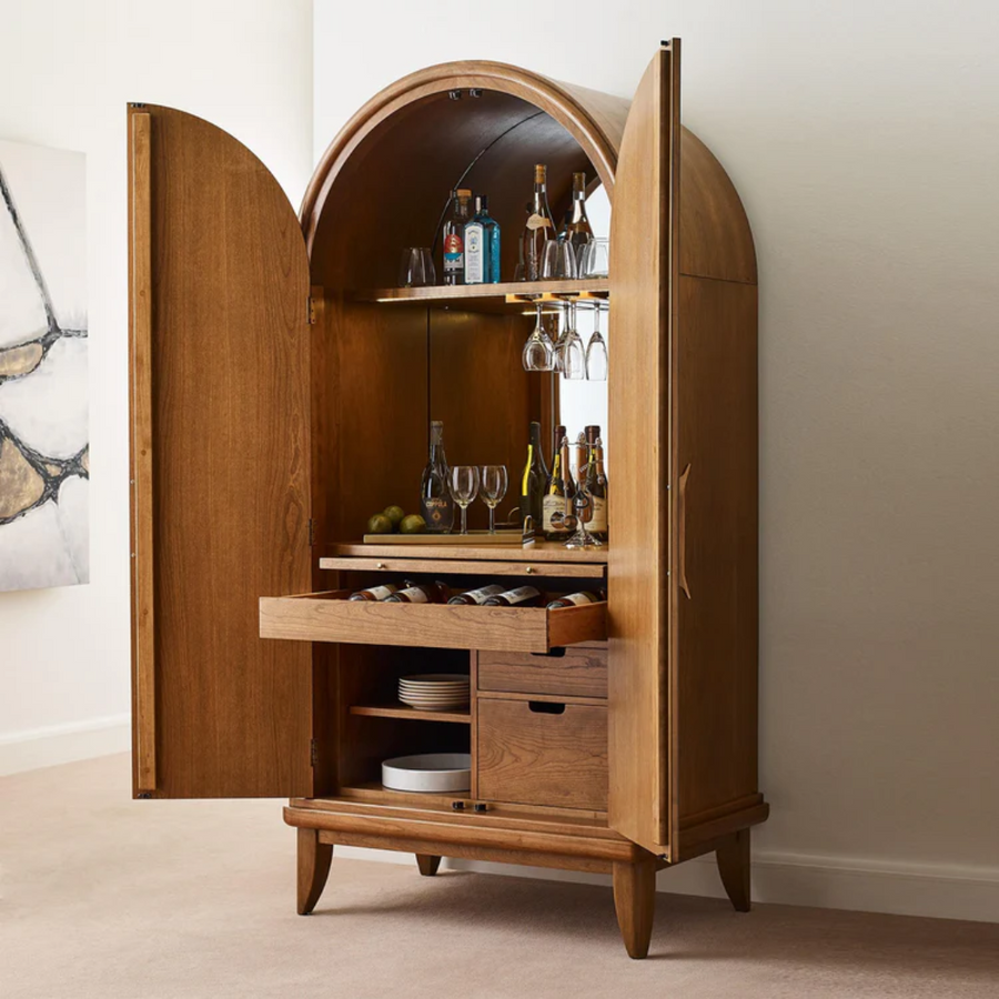 Martine Arched Bar Cabinet