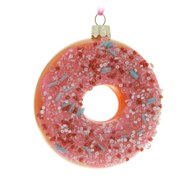 Large Frosted Donut w/Sprinkles Ornament