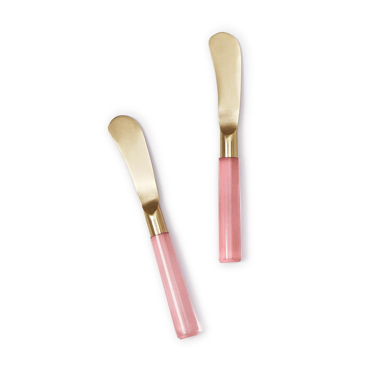 Pink Blush Cheese Knives