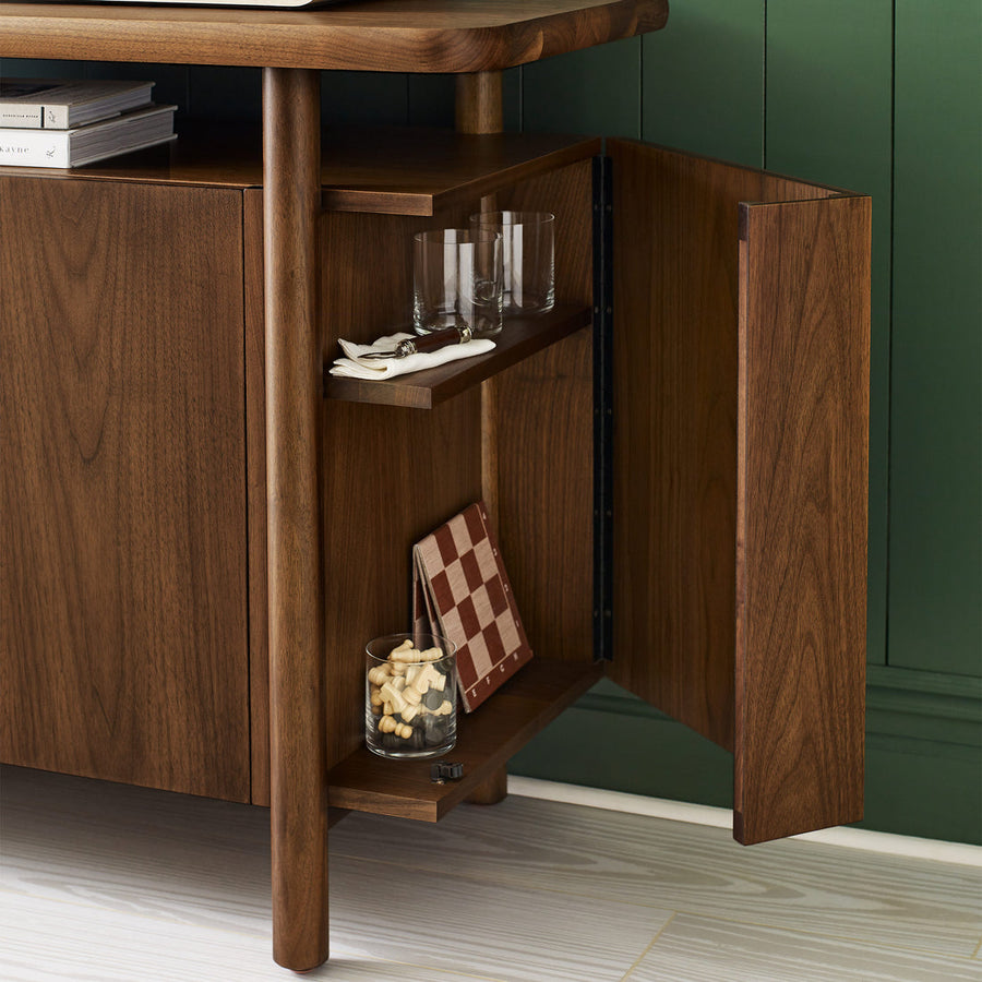 Walnut Grove Credenza Wood Top