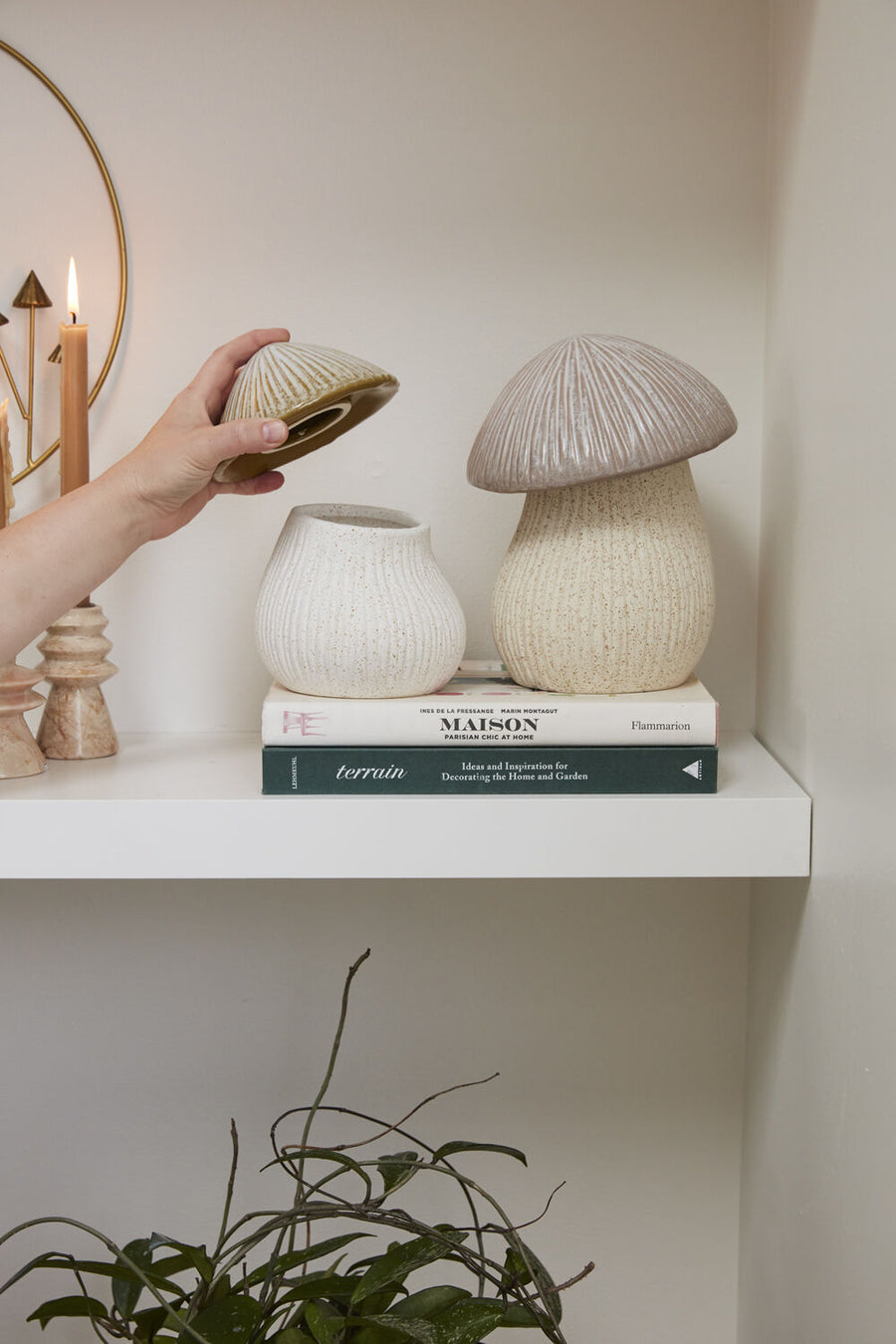 Capped Mushroom Canisters