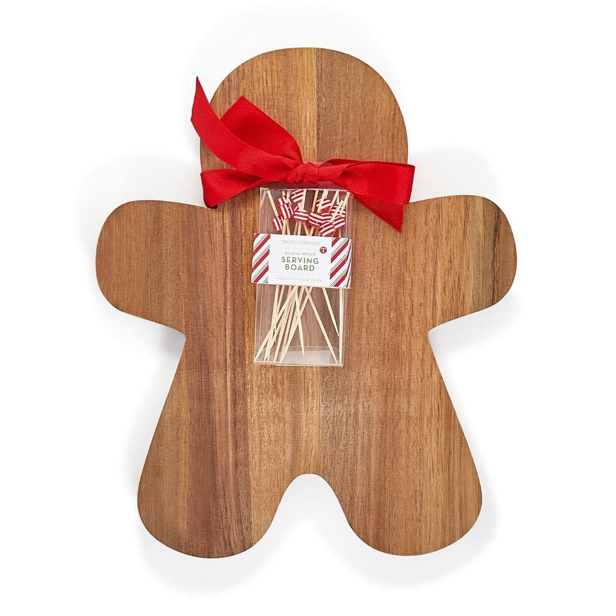 Gingerbread Dessert/ Serving Board w/Picks