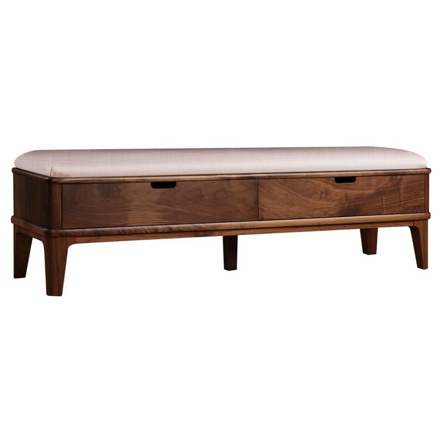 Walnut Grove Fabric Bench